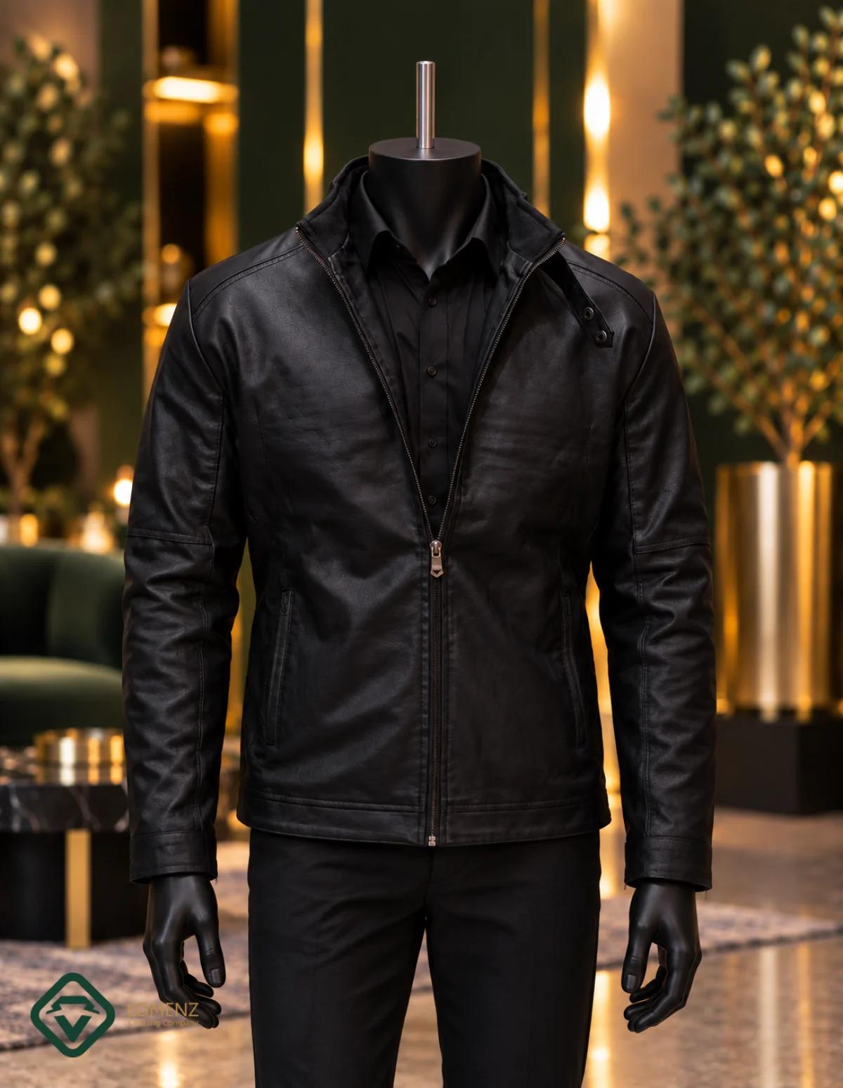 کاپشن چرم کد 6808